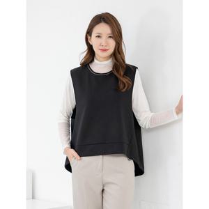 [모슬린]엄마옷 라운드 레이어드 조끼 602FGH090 마담/중년여성/