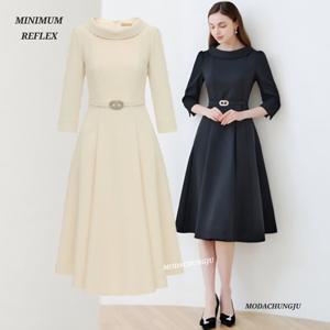 [미니멈]MD 보트넥 플레어 원피스  MD MMZBAWO3190 M_CJ