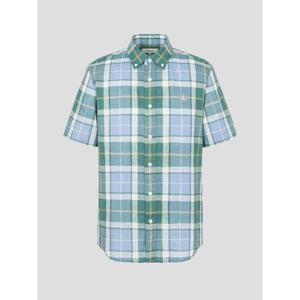 [빈폴멘] 리넨 빅체크 반소매 셔츠  그린 (BC5365O25M)