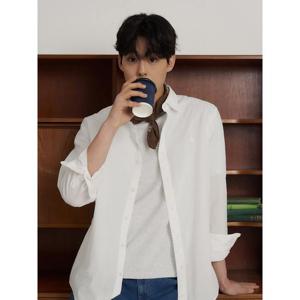 [신상5%OFF][빈폴멘] 시어서커 솔리드 셔츠 화이트 (BC6364C411)