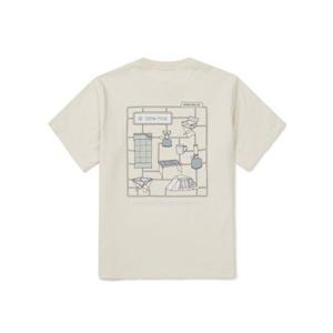 스노우피크 SNOWPEAK APPAREL 코튼 캠핑 용품 반팔 티셔츠 (S26MUFTS78) Butter Ivory S26MUFTS78BI 387760