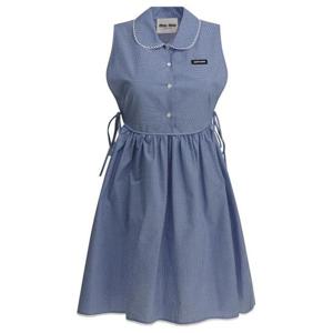 미우미우 미디 원피스 MF6203187GF0AZ1 S OOO Light blue