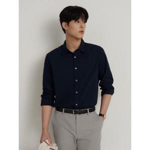 [신상5%OFF][빈폴멘] 시어서커 솔리드 셔츠 네이비 (BC6364C41R)