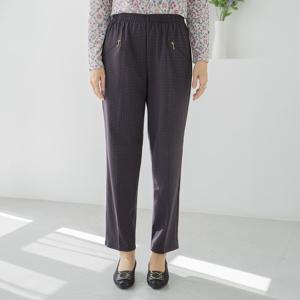 엄마옷 마담4060 타탄체크스판배기팬츠 중년여성 데일리 -ZPN2603009-