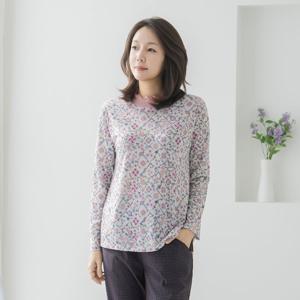 엄마옷 마담4060 넥이중프릴스판티셔츠 중년여성 데일리 -ZTE2603008-