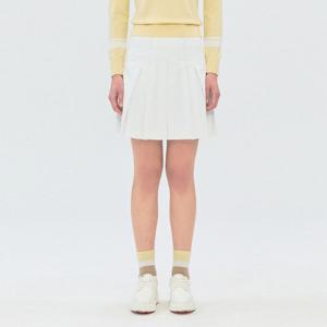 [헤지스골프][26SS] 화이트 여성 플리츠 퀼로트 쇼츠_3COLOR HWPA6A215