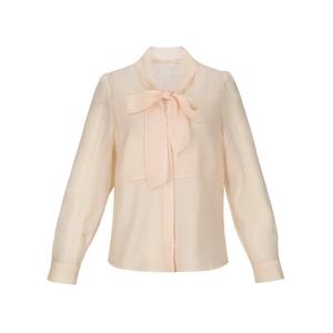 [숲]타이 탈착 시스루 여성블라우스 SC3LSM2