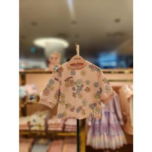 프렌치캣5 핑크꽃나염티셔츠 (Q62DAT070)