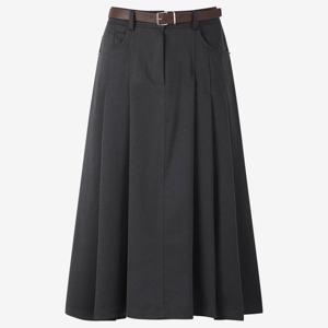 [쥬크]벨티드 턱 플레어 스커트 Z261MSD010