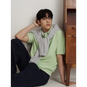 [신상5%OFF][빈폴멘] [빈폴솔솔니트] 코튼실크 칼라넥 니트 애플 그린 (BC6251C21K)