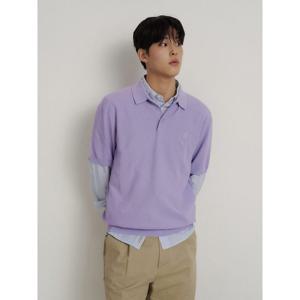 [신상5%OFF][빈폴멘] [빈폴솔솔니트] 코튼실크 칼라넥 니트 라이트 퍼플 (BC6251C21V)