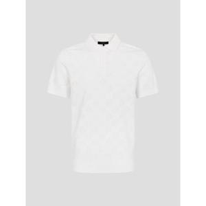 [빈폴골프][B_under] 남성 자카드 니트 반소매 칼라 티셔츠 - 화이트(BJ6351M031)