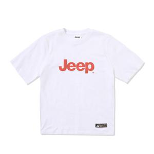 지프 뉴 오버핏 빅로고 남녀공용 반팔티 GL2TSU093WH