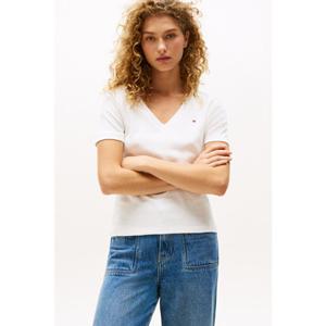 [타미힐피거종합관] 여성 슬림 브이넥 티셔츠 T22G1TTO051WT1 02Z