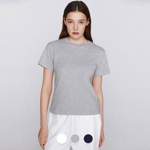 [지오다노]여성 라운드넥 기본핏 코튼/스판 탄탄한 반팔 면 티셔츠 326514