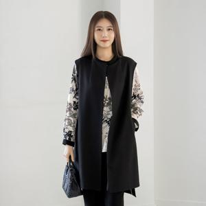 엄마옷 마담4060 [클래씨마담]슬릿롱조끼 중년여성 데일리 -ZVE2603002-