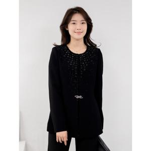 [모슬린]엄마옷 페미닌 보석 라운드 자켓 613FGH565 마담/중년여