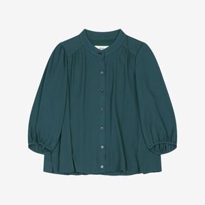 [베스띠벨리]퍼프소매라운드넥쉬폰블라우스 BMBAD2439GR_DG_DG