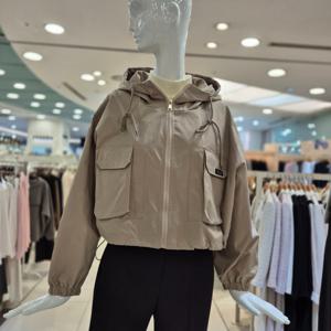 [케네스레이디]빅 포켓  루즈핏 크롭 후드점퍼 (EVWJPQD990)_BP