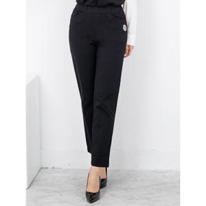 [모슬린]엄마옷 면 일자 패치 밴드팬츠 613FGH290 마담/중년여성