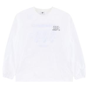 엄브로 팝러쉬 더비독 그래픽 긴팔 피스테 UR121CWT35WHT