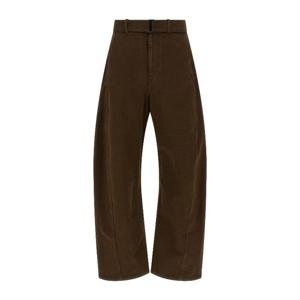 르메르 헤비 브로큰 트윌 트위스트 벨티드 팬츠 PA326LD1068 BR