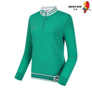 [마코] (여성)배색포인트반집업티셔츠_MPW1TH02