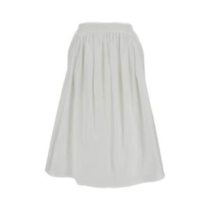시몬로샤 롱 스커트 31991287WHITE White