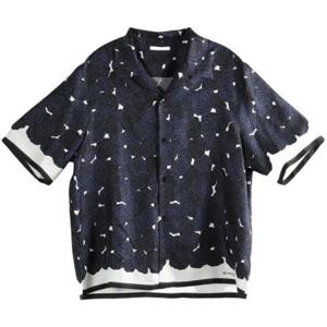 지방시 반팔 셔츠 BM616J16DN499 BLUE