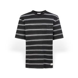 [헤지스] 남성 스트라이프 크루넥 티셔츠 HZTS6B507CG
