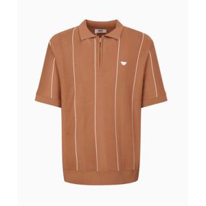 닥스골프 남성 카멜 반팔 반집업 DGSW6B454CM