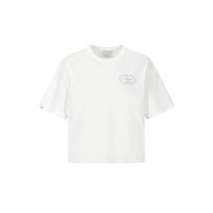 디스커버리 26S S 여름 [DWRS99063WHS] 여성 스탬프 세미오버핏 반팔티셔츠