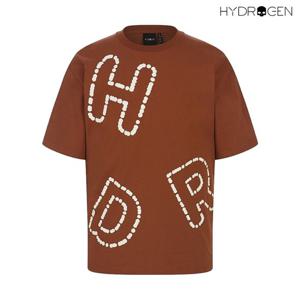 [하이드로겐] 유니 빅 타이포 반팔 티셔츠 H31F2TR123_OR