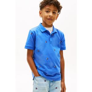 타미힐피거칠드런 올오버 플래그 폴로 반팔 티셔츠 T42G1KKT620BT1 3T 16세