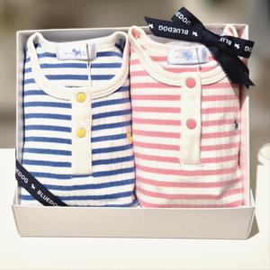 블루독베이비 10 26SS신상 스트라이프 상하복2종세트(백일돌아기옷) (463706721314)