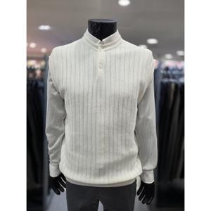 [레노마 옴므]S/S  화이트 라운드 면혼방 니트 조끼  PEMKV12A _