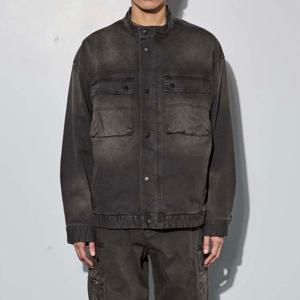 [버커루]인기 남성 도비 스판 포켓 워싱 점퍼B253JP10315P_US