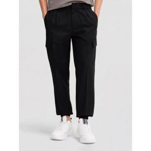 알마니 스트레이트 팬츠 XM001208AF12041 UC001 Black