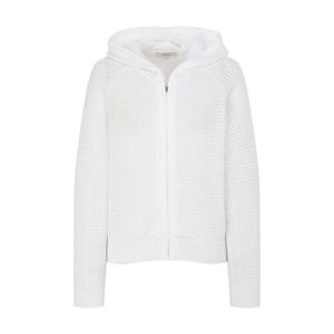 헤지스 여성 26SS 화이트 짜임 면혼방 집업니트 HSSW6B302WT