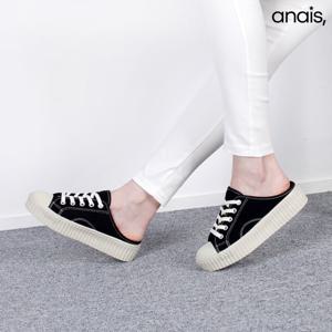 [아나이스] 데일리 캔버스 뮬 스니커즈 3cm_26S133