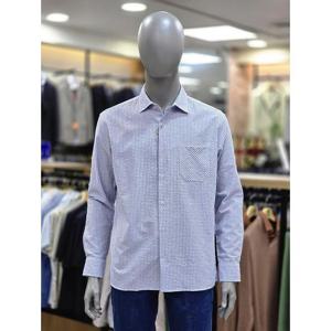 런던포그 세이브존04 기본에리엠보 퍼플셔츠 LNSaCA550