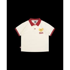 벨리타앤보이즈 스마일하트 반팔카라티셔츠 BK6ETC04DR