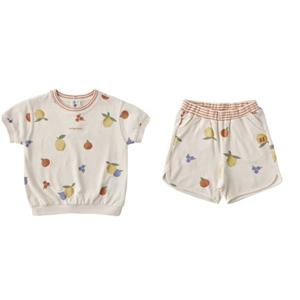 밍크뮤ch 후르츠열매티셔츠팬츠세트백일돌유아베이비어린이집유치원등원룩 36315332040