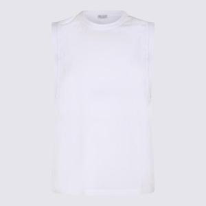 브루넬로 쿠치넬리 화이트 코튼 탑 M0T1802B17C159 TP573223634