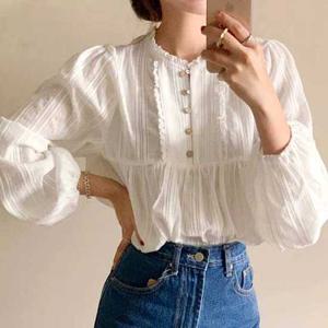 [드넬]머핀단추블라우스DWB61105A