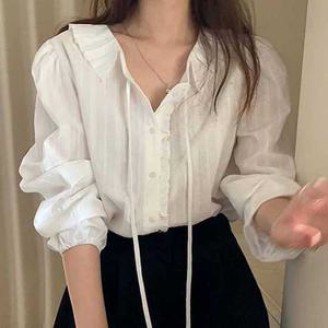 [드넬]로맨프릴블라우스DWB61124A