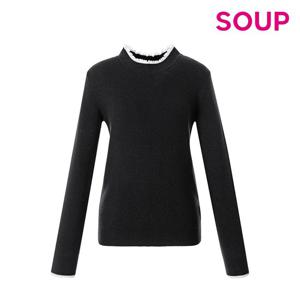 [SOUP(시즌)] [SOUP] [TAG 79,000] 컬러 배색 니트 풀오버(SA2LK30)