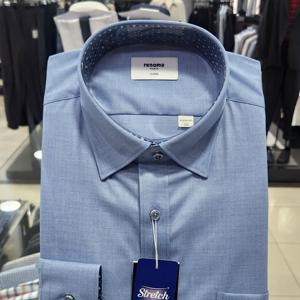 [레노마셔츠]뱀브 폴리스판 슬럽 솔리드 일반핏 RQSSG1403A_DG