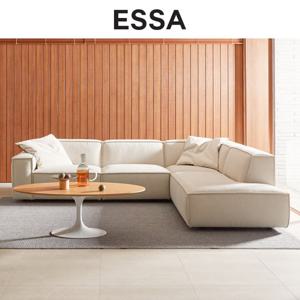 [에싸] 바크 4인 오픈코너형 리브 패브릭 소파