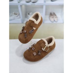 [코디엘루]스웨이드 털안감 데일리 로퍼 털신 2cm CDSP500896